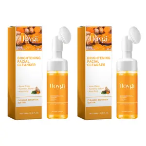 Turmeric Facial Wash, Moisturizes and Brightens Skin, Reduces Acne Marks and Blemishes, Deeply Cleanses and Revitalizes Facial Skin