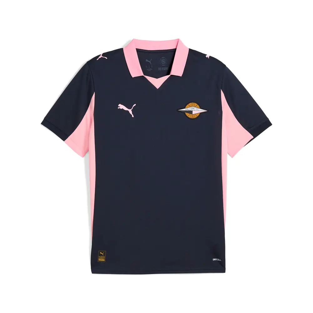 PUMA Mens Palermo Away Collared Short Sleeve Jersey Casual - Blue