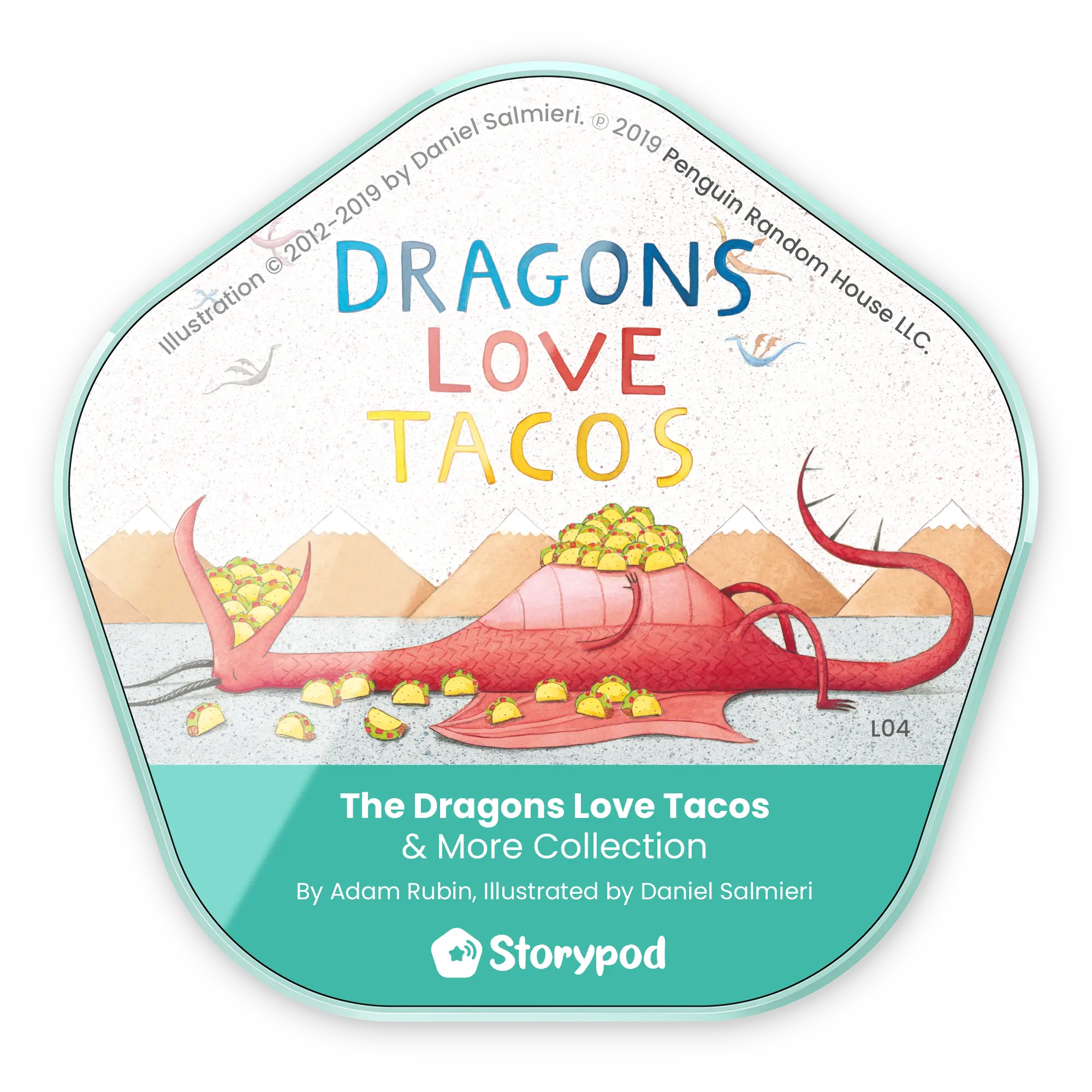 The Dragons Love Tacos & More Collection Token for the Storypod Audio System