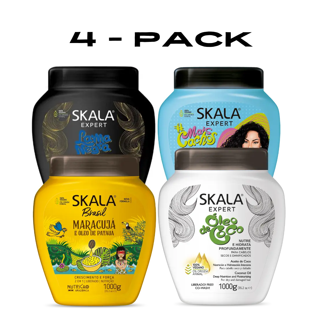 4PK - Lama Negra+MaisCachos+Maracuja+Oleo de Coco