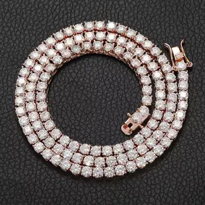 2mm VVS Moissanite 925 Sterling Silver Tennis Chain