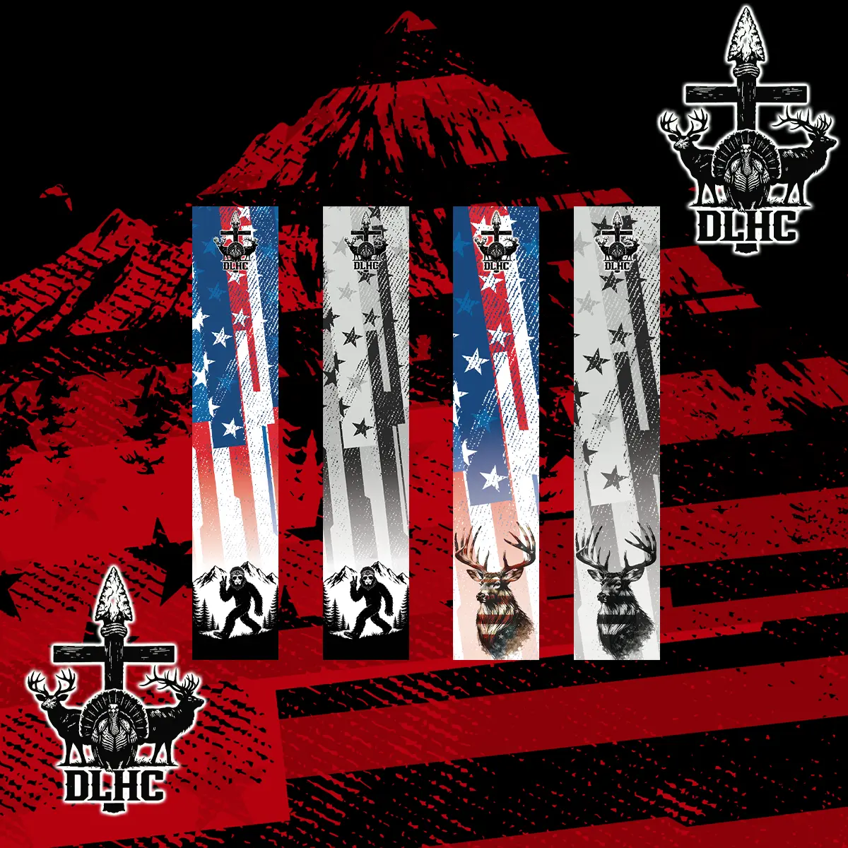 MERICA! Ultra Lightweight 5" Arrow Wrap 6 Grains or Less for Minimal Impact 14 Wraps per Pack High-End Finish for Premium Look