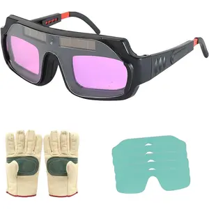 Welding Glasses Auto Darkening Safety Goggles Solar True Color Welder Glasses Welder Mask