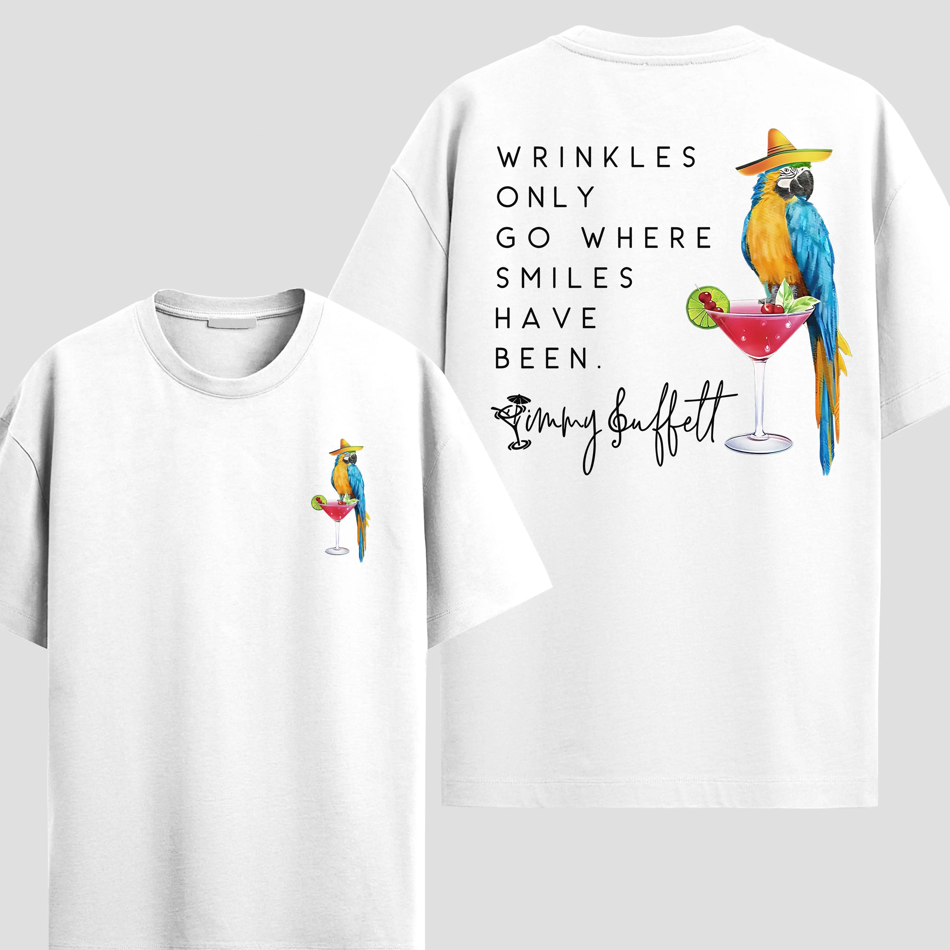 wrinkles only go where 2sides shirt, jimmy summer shirt for fans, gifts shirt for men and women