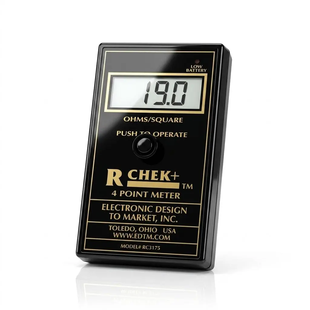 EDTM R-Chek+ (RC3175) Handheld Surface Resistivity Meter, Made in USA