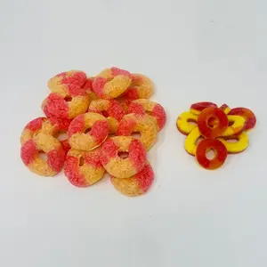 Freeze Dried Peach Rings Fruit Flavored Dry