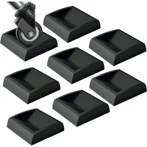 Bed Stoppers & Furniture Cups 8pack 2"x2" -   Casters Furniture Wheel Stoppers fit All Wheels of Furniture, Sofa Bed Chairs-Made up of Solid  Prevents