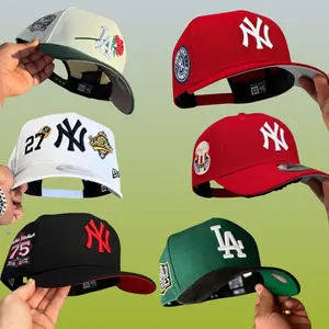 New Era MLB LA Dodgers NY Yankees 59FIFTY Fitted Snapback Baseball Cap Adjustable Hat for Men Women, Breathable Urban Streetwear Fashion, Viral TikTok USA 2026 Sports Casual Outfit Accessory Trend