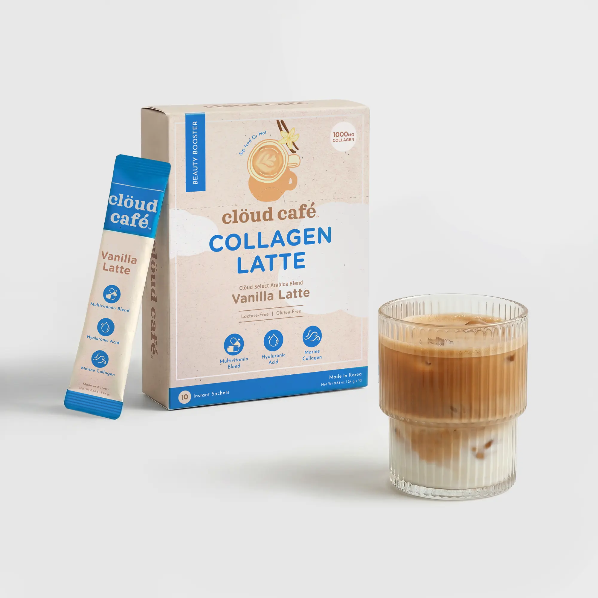 Vanilla Latte 10 Pack (Collagen-Infused)