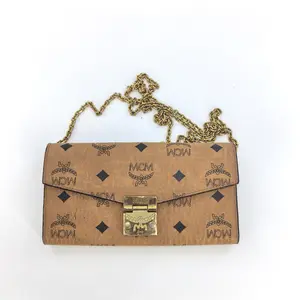 Pre-owned MCM leather Shoulder Bags Calfskin Ottomar Large Patricia Wallet On Chain BF00147