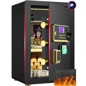 ACTIGER Extra Large Safe Box with Digital Keypad,Thick Steel Inner Box, Electronic Lock, High Security Anti-Theft Protection, Smart Alarm System, Heavy Duty Steel, Inner Locking Cabinet for Home, Office, Valuables, and Documents