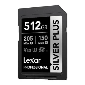 Lexar 512GB Professional SILVER PLUS UHS-I SDXC Memory Card