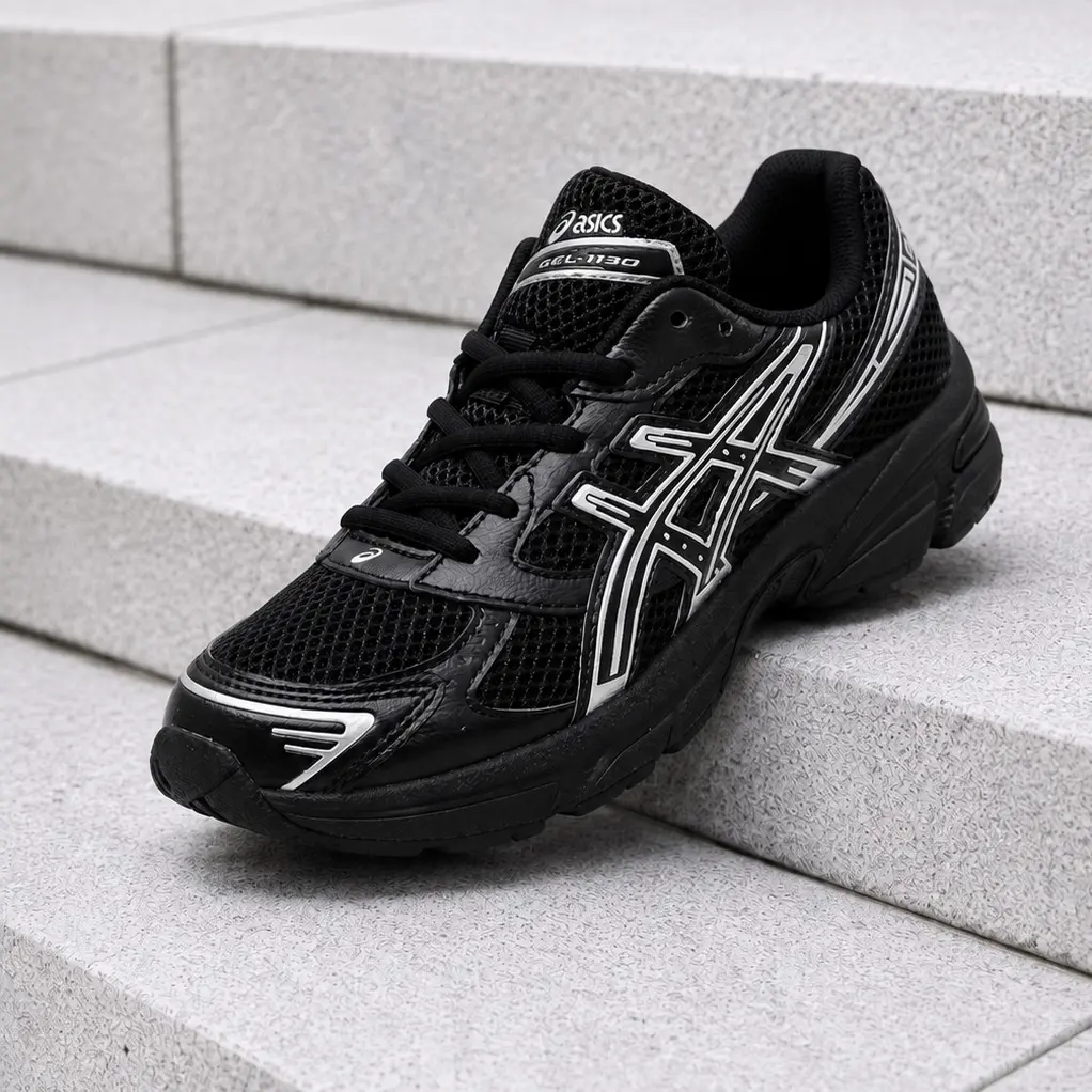 ASICS Gel-1130 Black Pure Silver 1204A169-001 GS & Women's Fashion Sneaker New