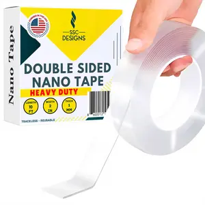 Double Sided Tape Heavy Duty Mounting Tape Two Sided Adhesive for Wall Hanging Decor Poster - 10 Ft Double Sided Tape Heavy Duty Mounting Tape Two Sided Adhesive for Wall Hanging Decor Poster - 10 Ft