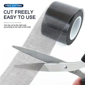 [Fix Broken Holes] 1pc Self-Adhesive Window Screen Mosquito Net, Repair Tape Patches Sealing Gaps Window Screen Net, Paste Anti-Mosquito Door And Window Strong Tape, Window Repair Tool, Home Supplies