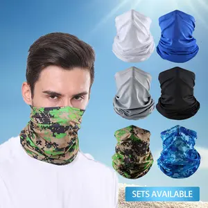 6-Pack Cooling UV-Protection Multifunctional Bandana Face Mask – Breathable Headscarf & Headband for Cycling, Running, Hiking & Outdoor Sports Men Tactical Mask
