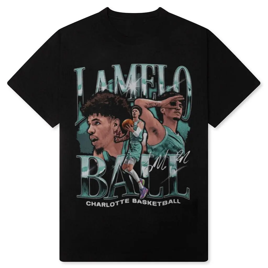 LaMelo Ball Bootleg Style Graphic Tee Vintage Basketball Fan Cotton T-Shirt