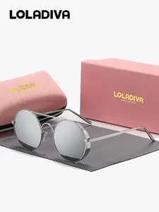 Unisex Fashionable Round Frame Sunglasses, Trendy Casual Sunglasses for Everyday Use, Fashion Accessories for Outdoor Activities