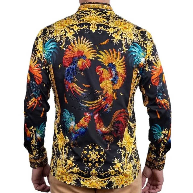 CAMISAS BARABAS DE GALLOS CON PEDRERIA BOZEMAN