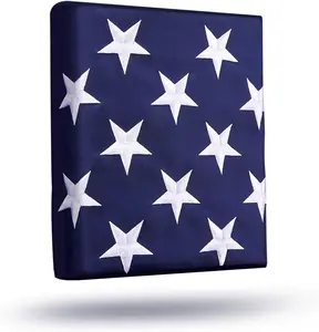 3x5 FT Heavy Duty American Flag for Outside Deluxe Spun Polyster US Flags.