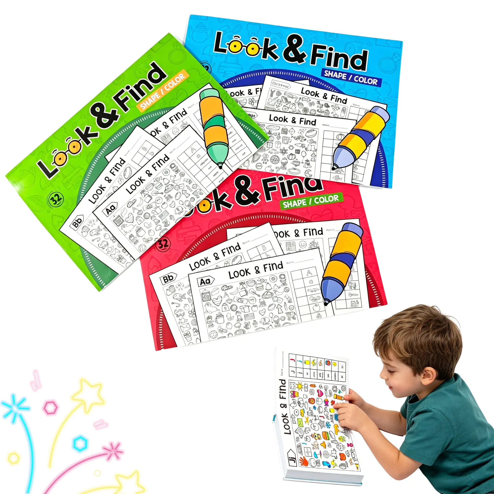 3 Counts Kids Hidden Object Coloring ,96 Find-and-Color Pages, Interactive Seek-and-Color Activity notebook for School, Home and Travel, Colouring Activity, Educational Kits, Coloring Practice,notebook