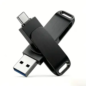2026 USB 3.2 16TB Flash drive Memory Type-c 2-In-1 OTG Pendrive pen drive Flash Disk For Computer Laptop high speed metal u disk