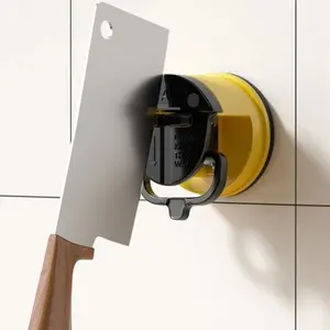 Household Mini Knife Sharpener With Suction Base, 1 Piece Double Sided Manual Cutting Kitchenware Knife Sharpener For Kitchen