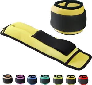 Adjustable Ankle & Wrist Weights Pair Set 2-10 lbs - Fitness Training for Walking Jogging Aerobics