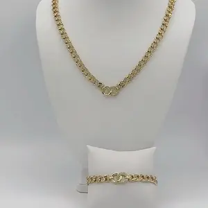 Rodriguezjewelry # 2909 necklace (20 inches ) and bracelet ( 7.5inches )