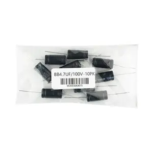 DS18 BB4.7UF/100V-10PK 4.7uF 100V Non-Polarized Bass Blocking Capacitor DS18 BB4.7UF/100V-10PK 4.7uF 100V Non-Polarized Bass Blocking Capacitor