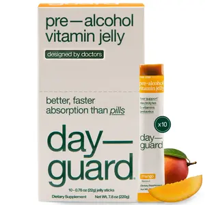 Day–Guard — Feel Better After Drinking, Wake Up Refreshed, Science-Backed, Doctor-Formulated Pre Drinking Jelly Gummies for Morning Recovery, Made in Korea, 10-Pack of 22g Sticks (Mango)