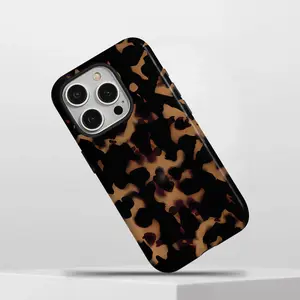 Tortoise Shell iPhone Case - Luxury Amber Tortoiseshell Print, Slim Shockproof Protective Cover for iPhone17/16/ 15/14/13| Chic Minimalist Aesthetic
