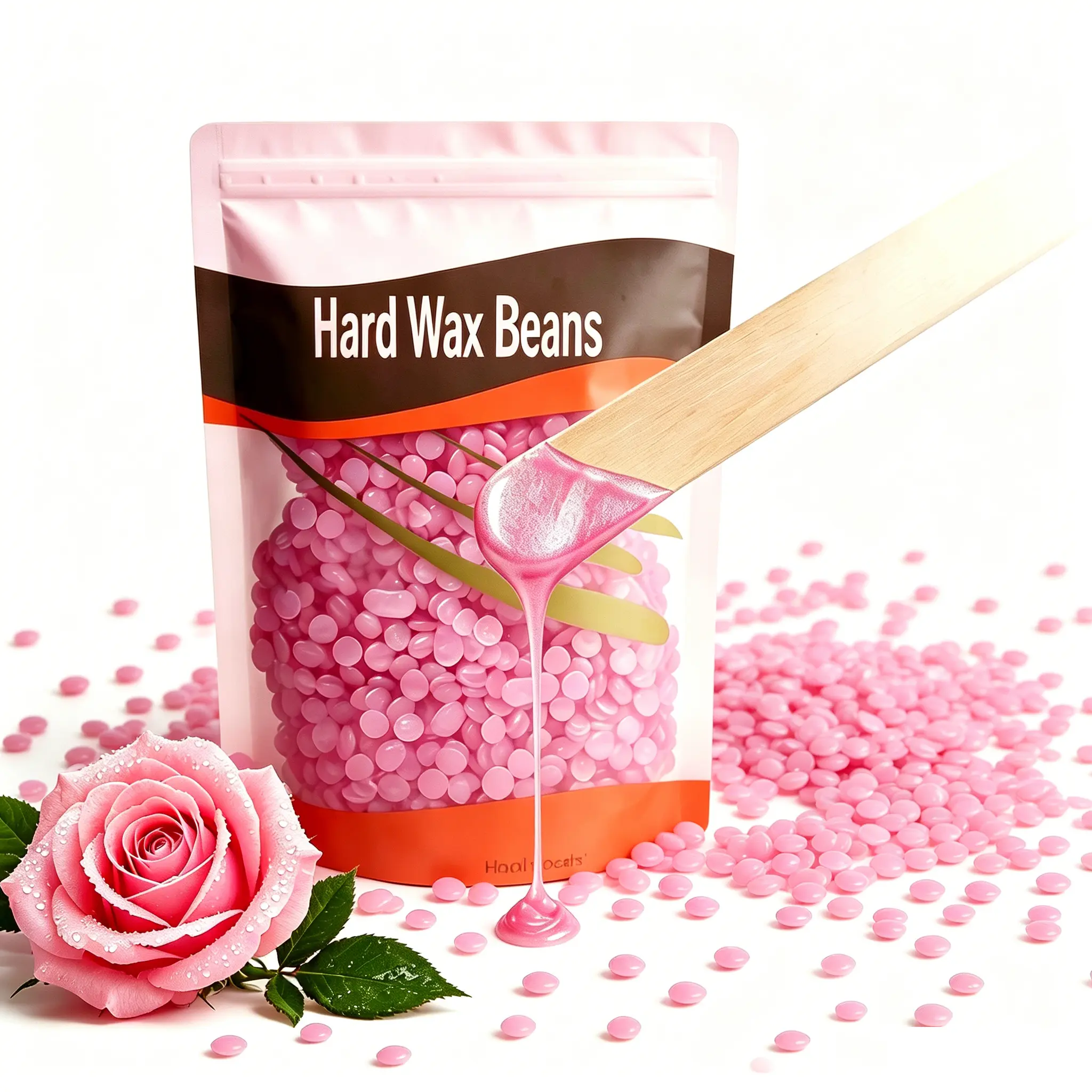 Wax Beads for Hair Removal - 300g Premium Pearlescent Hard Wax for Coarse Hair, Ideal for Brazilian Bikini, Legs, Face, Underarms, Arms, Chest, Back - Sensitive Skin for Efficient Home & Salon Waxing