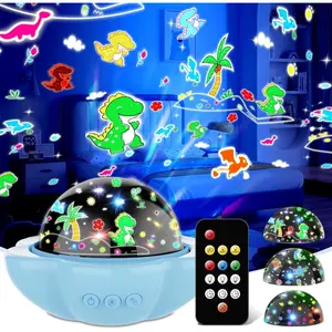 Night Light for Kids,Dinosaur Night Lights Projector,Remote Dimmable Timer Star Projector,360 °   Slient Ocean Lights for Ceiling Projector,Christmas Birthday Gifts for Boys&Room Decor