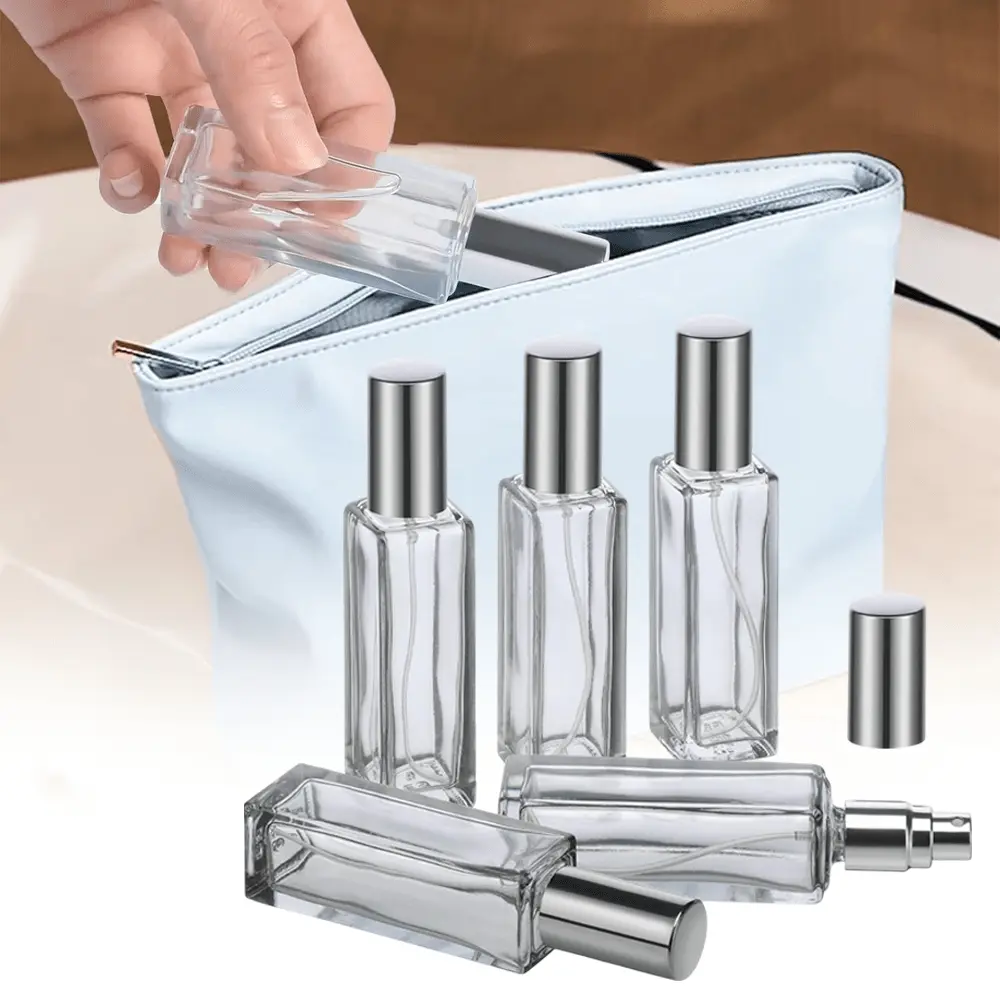 A Set of 5/2 Pcs Heavy Duty Clear Glass Sample Bottles Value Pack,Universal Leak-Proof Liquid Mist Shells,Budget Friendly Cosmetic Supplies for Perfume,Colognes,Halloween Christmas Party Fathersdaygift,Hand Tools Kits