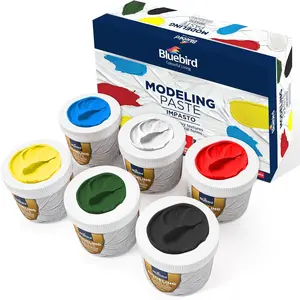 Colored Modeling Paste - 6-Pack - 150GM / 5.3 Oz Each jar - Primary Shades