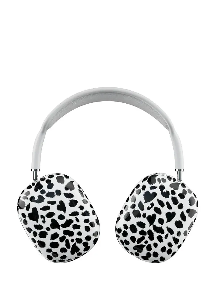 Dalmatian AirPods Max | Limited Edition Trendy Airpods Case | Protective Fierce Chic Multicolor | Women Owned Small Business | Black and White Dalmatian Dog Print Pattern Background | Safety Casing Protective | Gift for Her