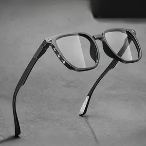 Unisex Minimalist Square Frame Glasses - Anti-Fog Clear Lens, Anti-Scratch Coating, Durable Polycarbonate Full-Rim Eyewear for Everyday Use Eyeglass