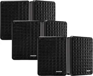 Kicker KB6 2-Way Full Range Indoor Outdoor Speakers (6 Speaker Bundle) Audio Smartphone