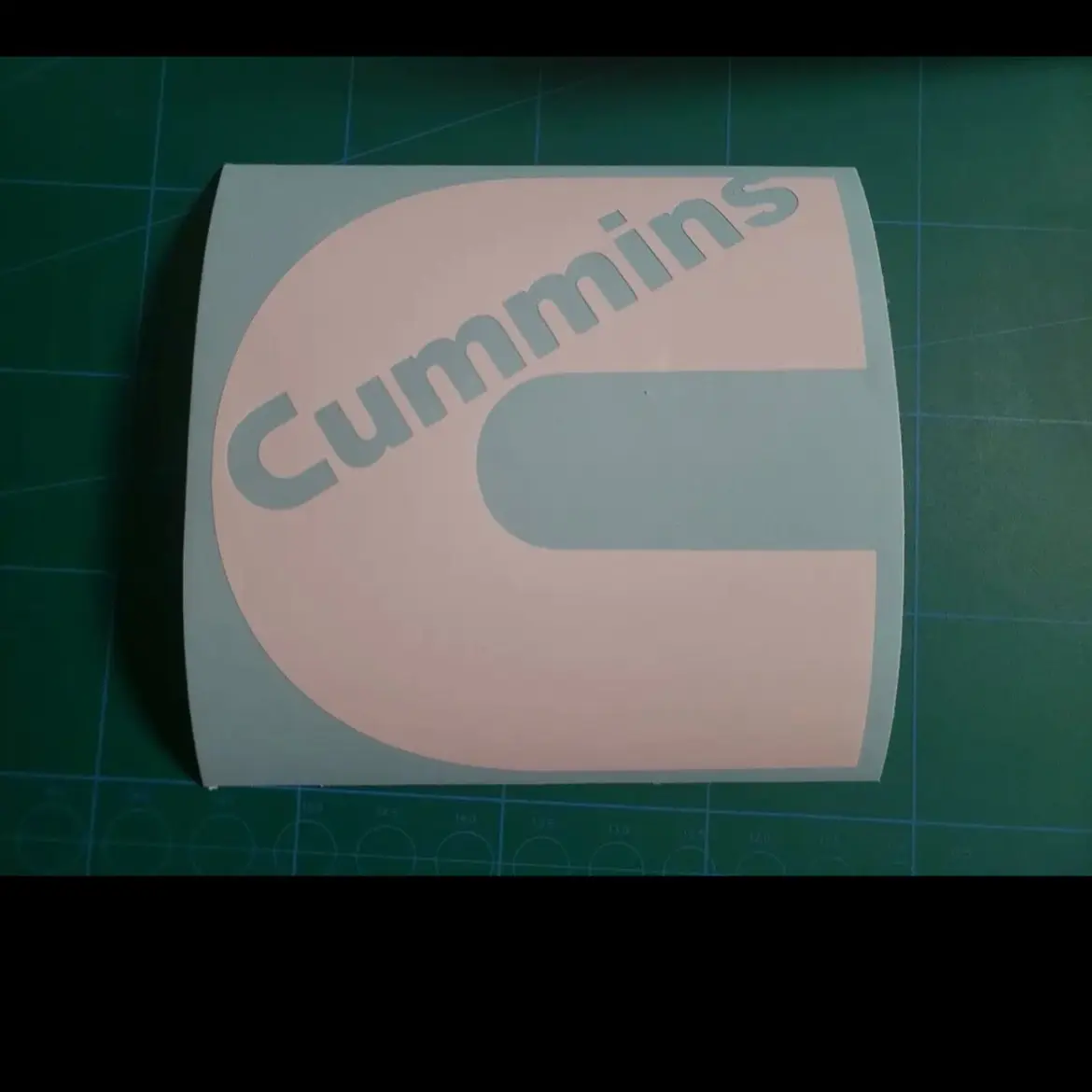 Custom Cummins Logo Vinyl Decal Window Sticker For Car Truck 5”