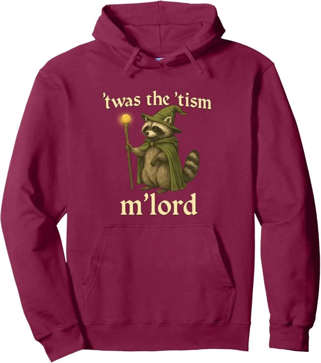 Twas the Tism Mlord Funny Autism Gen Z Meme Shirt Unisex Hooded Sweatshirt, Made to Last, Durable Quality, No-Fade Colors, Wash
