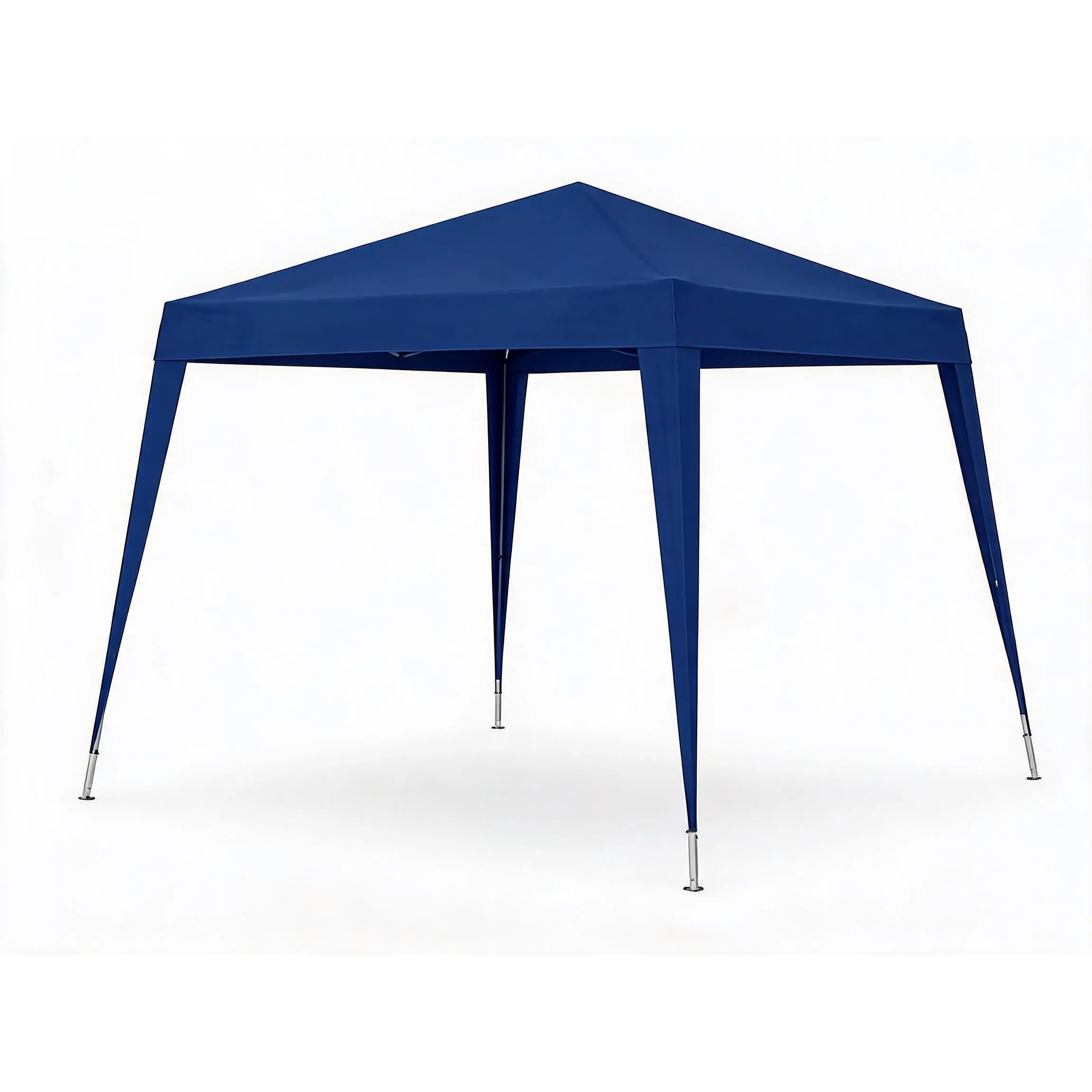 GARVEE 10x10 ft Square Frame Pop Up Canopy Tent with Slant Legs, Instant Setup Waterproof UV Protection Outdoor Gazebo, Portable Sun Shade Shelter for Backyard, Beach