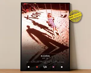 Korn Poster | Korn Poster | Album Poster Prints | Wall Decor Posters | Album Cover | Metal Music Poster