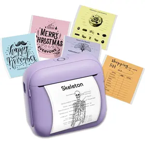 Mini Wireless Bluetooth-compatible Thermal Pocket Printer, Inkless Portable Printer for Notes & Gifts, Ideal for Photos, Memos, Lists & Journals