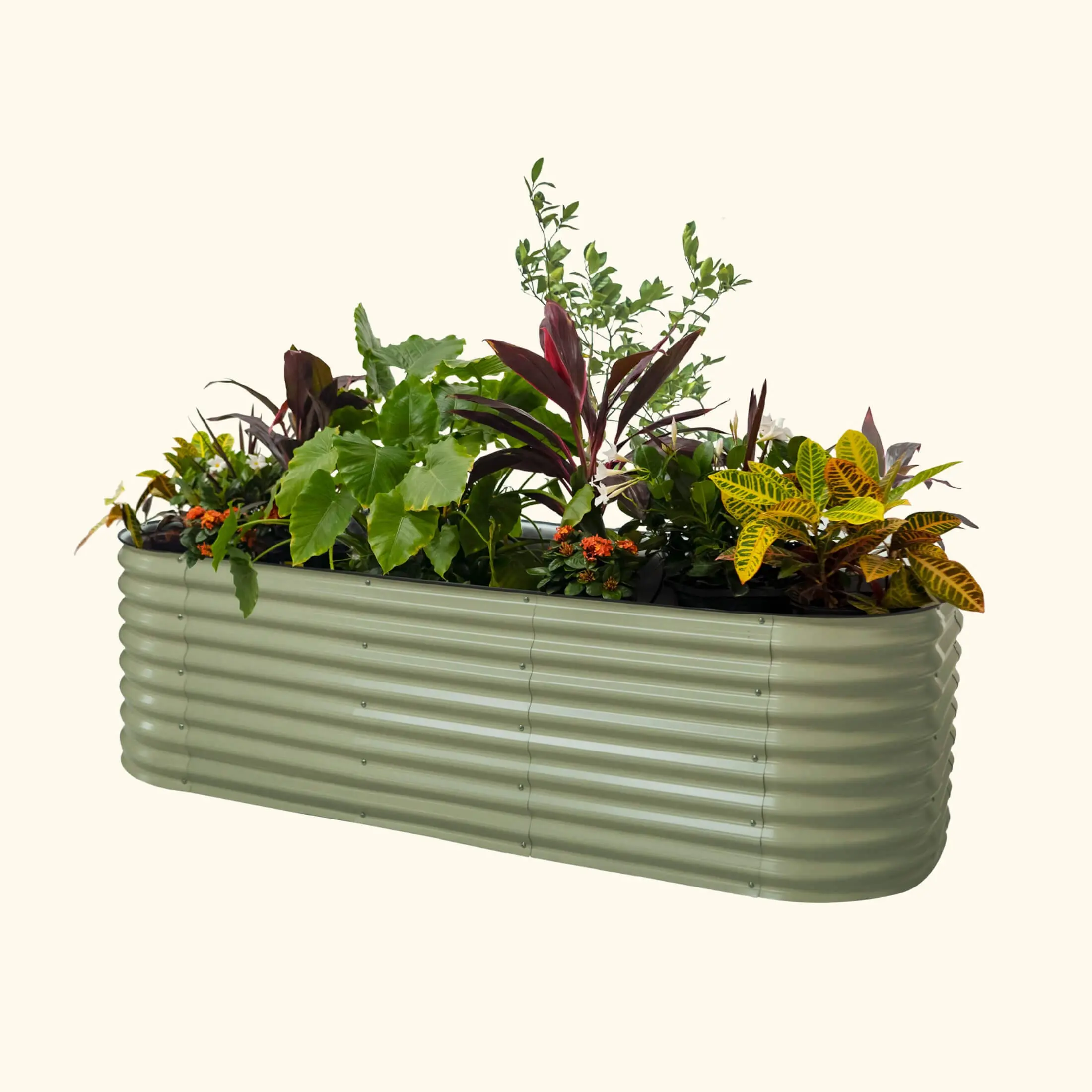 Vego Garden 26" Tall 10-In-1 Jumbo Modular Metal Raised Garden Bed Kit - Texas-Sized Spacious Space, Multi-Size Options (4x8, 2x95, 6x6), Configurable Boxes for Outdoor Gardening to Maximize Space & Configurations, Home Improvement