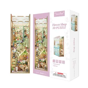 TONECHEER 3D Wooden Puzzle DIY Book Nook Kit (Flower Shop)