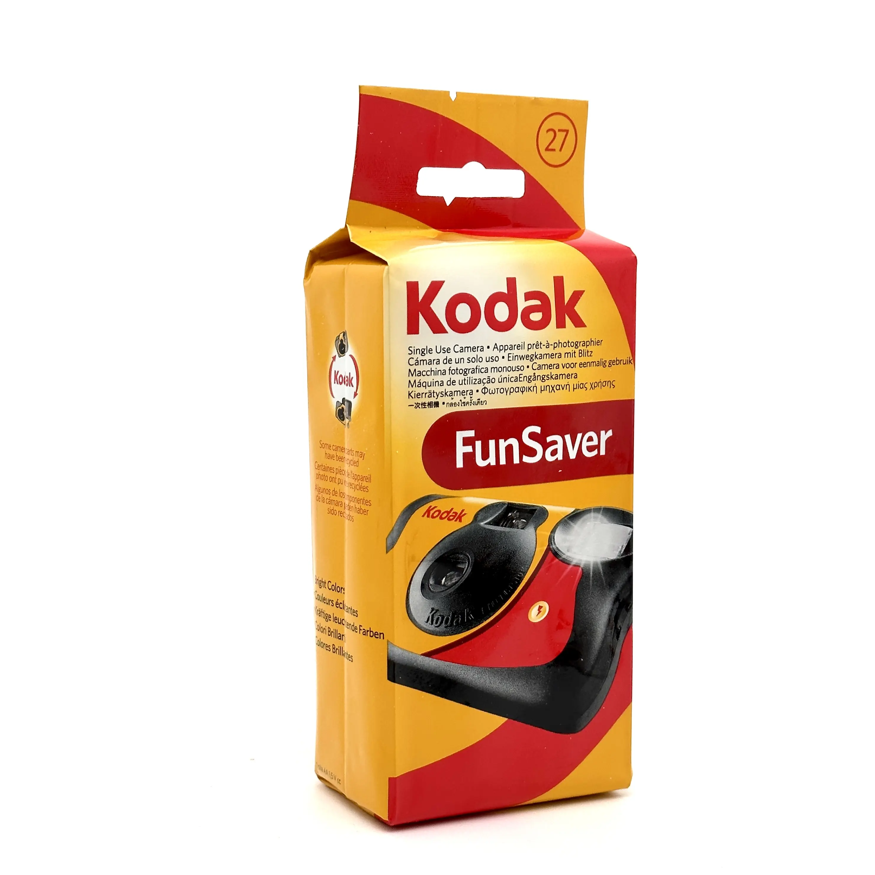 Expires 12/2027 - Kodak FunSaver Disposable Single Use 35mm Film Camera With Built-in Flash 27 Exposures