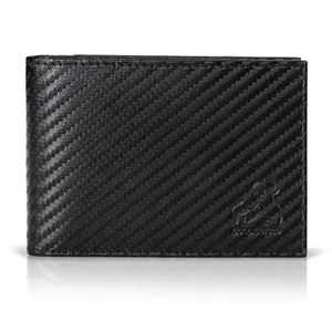 BULL GUARD Bifold Leather Wallet Slim Men's RFID Blocking Technology Premium Leather & Tight Stitching, Quick Access Design with Security and Style