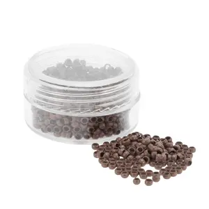VOCOSTE Fashion Nano Hair Beads Brown 1000pcs