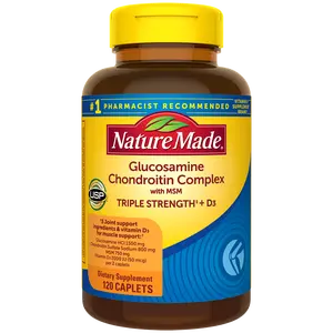 Nature Made Glucosamine Chondroitin Complex with MSM, Triple Strength‡, and Vitamin D3